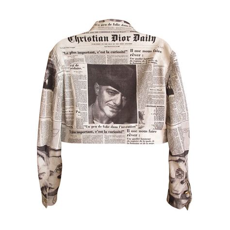 christian dior newspaper jacket